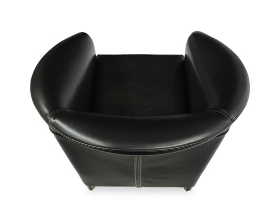 Image 1 of Wittmann Aura | Fauteuil en cuir noir