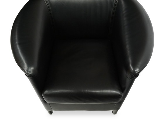 Image 1 of Wittmann Aura | Fauteuil en cuir noir