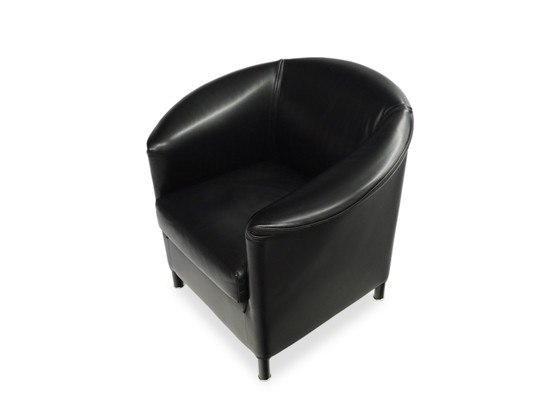 Image 1 of Wittmann Aura | Fauteuil en cuir noir