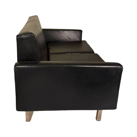 Image 1 of Theo Ruth pour Artifort, ensemble de meubles modèle F410, années 1950, cuir noir