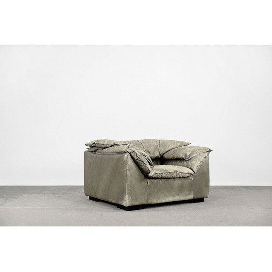 Image 1 of Fauteuil vintage danois en cuir Monza par Jens Juul Eilersen pour Niels Eilersen, 1970