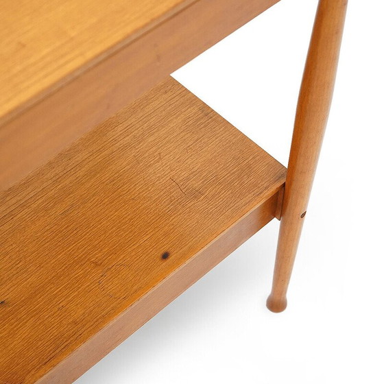 Image 1 of Table de chevet vintage avec tiroir en placage de teck pour Fratelli Reguitti, Italie 1960