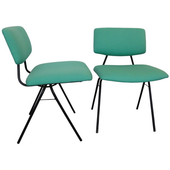 Image 1 of Ensemble de 4 chaises à compas, Pierre GUARICHE - années 1950