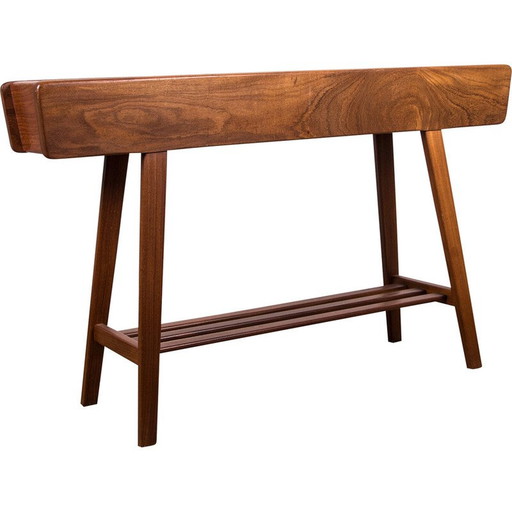 Jardinière d'intérieur vintage en hêtre et zinc par Brdr Dalsaargd pour Illum Bolighus, Danemark 1960