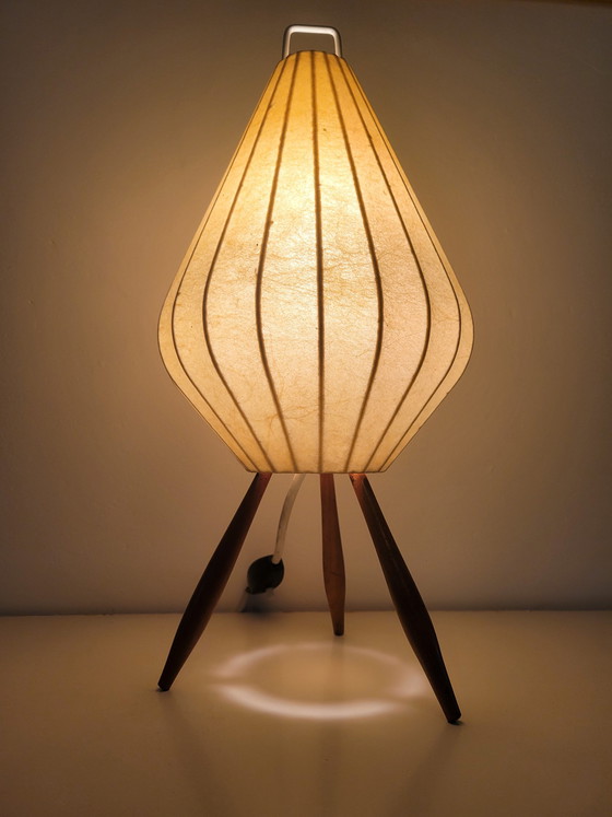 Image 1 of Lampe de table vintage tripode Cocoon 1960