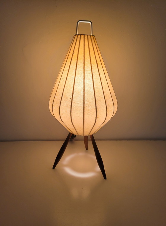 Image 1 of Lampe de table vintage tripode Cocoon 1960