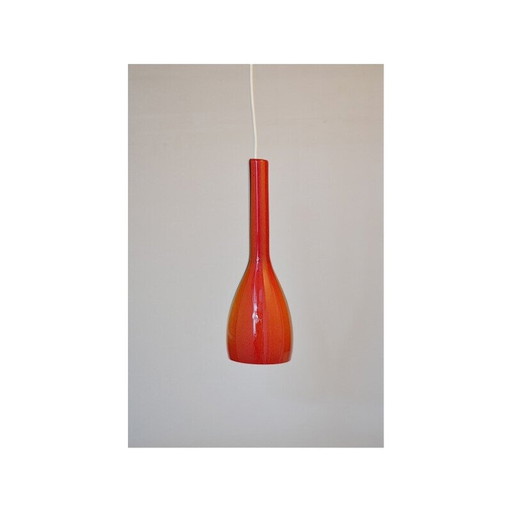 Ensemble de 4 lampes suspendues en verre de Murano par Vistosi Luciano, Italie, années 1960