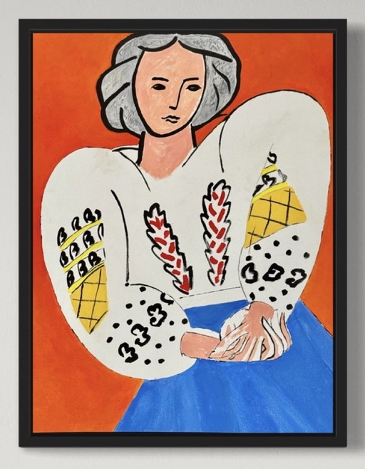 Peter Waterschoot 1969-2022 Superbe Peinture Hommage À Henri Matisse