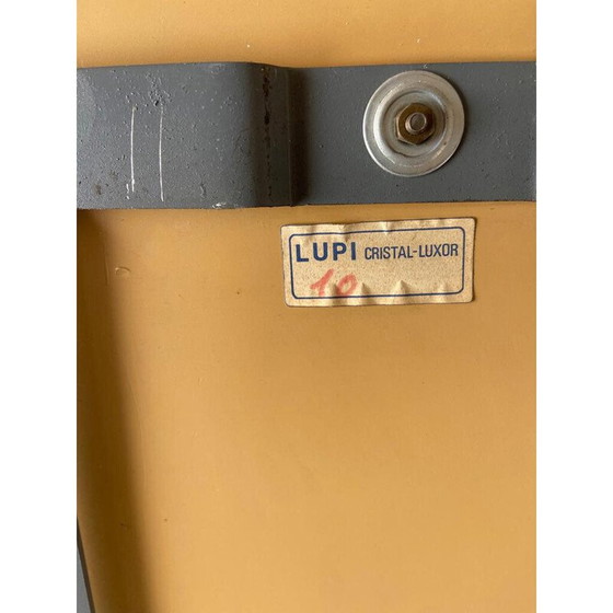 Image 1 of Miroir rond en cristal biseauté vintage par Lupi Cristal Luxor, Italie, années 1970