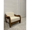 Paire de fauteuils vintage en teck