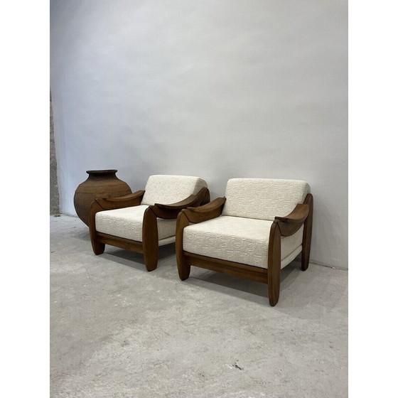 Image 1 of Paire de fauteuils vintage en teck