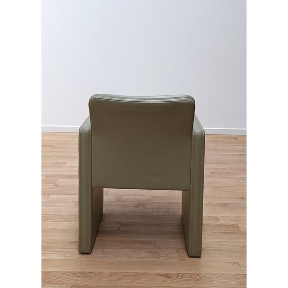 Image 1 of Fauteuil Thf vintage en bois et cuir par Poltrona Frau, 1990