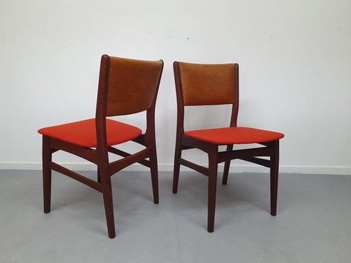 Chaises Mid Century (2). Chaises Vintage Bako 1960s.