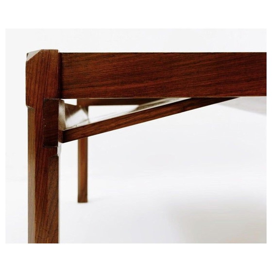 Image 1 of 1221 Table basse vintage "Dione" avec porte-revues par Ico Parisi