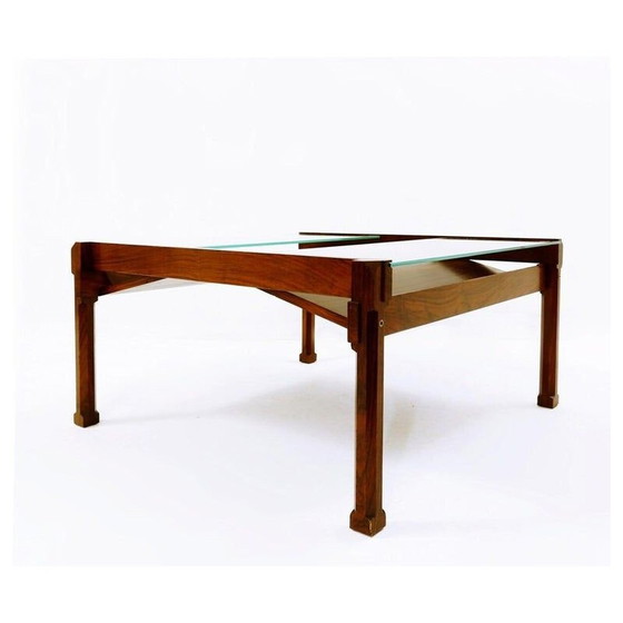 Image 1 of 1221 Table basse vintage "Dione" avec porte-revues par Ico Parisi