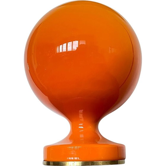Image 1 of Lampe de bureau vintage en verre opale pour Osvetlovaci Sklo, Tchécoslovaquie