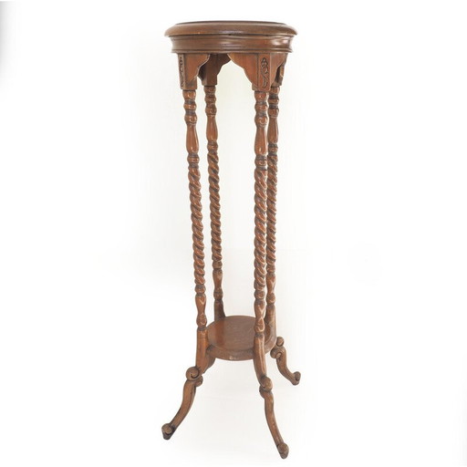 Guéridon vintage en merisier