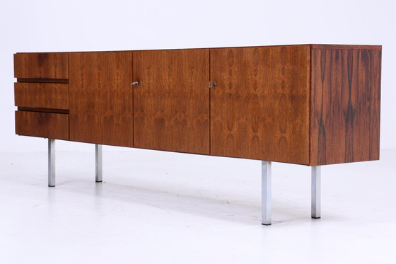 Image 1 of Palisander Sideboard Années 60 | Mid Century Vintage Tiroirs Armoire Rétro Bois Rangement