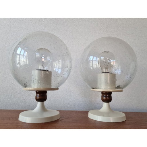 Paire de lampes de table vintage, Allemagne 1970