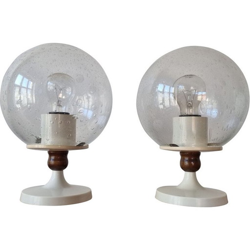 Paire de lampes de table vintage, Allemagne 1970