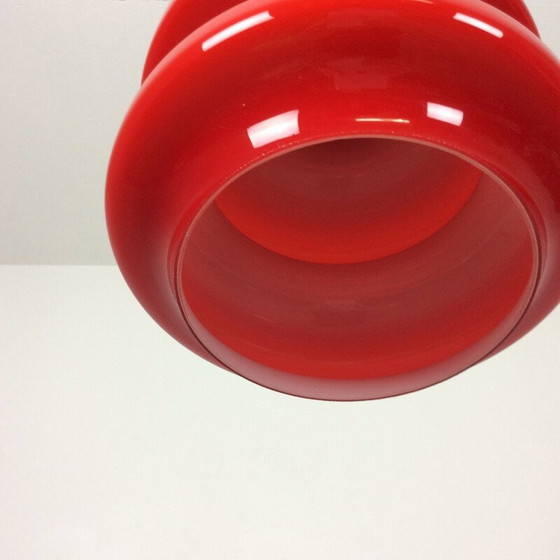 Image 1 of Suspension rouge vintage de Peill et Pultzler, Allemagne 1970