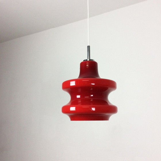 Image 1 of Suspension rouge vintage de Peill et Pultzler, Allemagne 1970