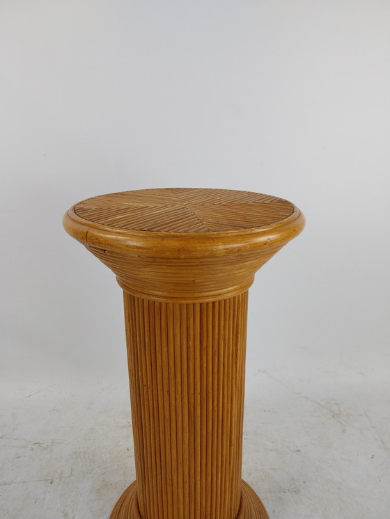 Image 1 of 1 X Pencil Reed Rattan Pied De Stalles 1980's