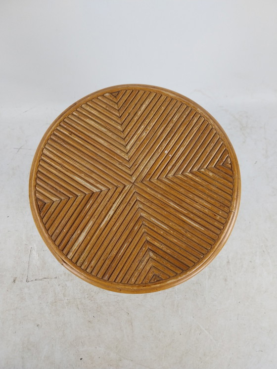 Image 1 of 1 X Pencil Reed Rattan Pied De Stalles 1980's