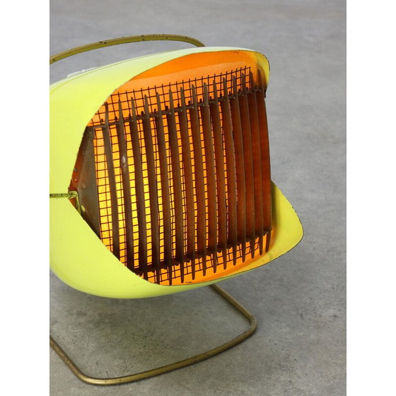 Image 1 of Lampe de table jaune italienne Mid Century