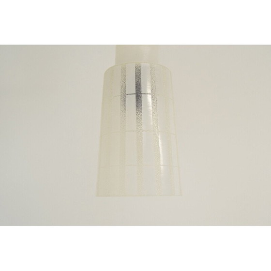 Image 1 of Lustre vintage en verre et bois par Drevo Humpolec, Tchécoslovaquie 1970