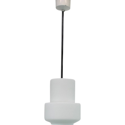 Lampe suspendue vintage en acier chromé pour Napako, Tchécoslovaquie 1970