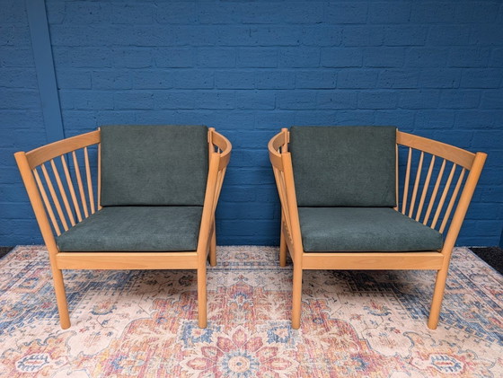 Image 1 of 2X Fauteuils Vintage Danish Design, Fdb Mobler, Erik Ole Jørgensen