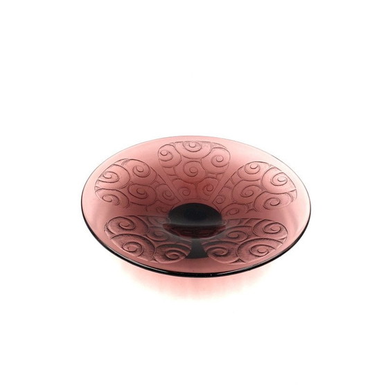 Image 1 of Bol vintage en verre violet par Charles Schneider, France 1930