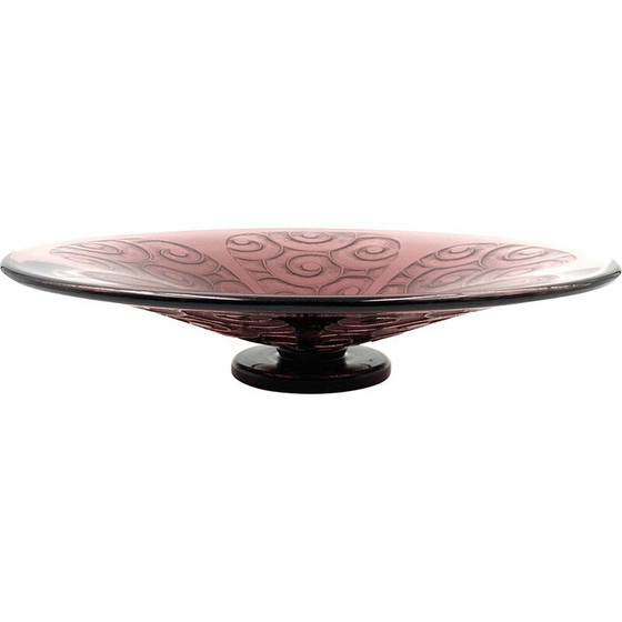 Image 1 of Bol vintage en verre violet par Charles Schneider, France 1930