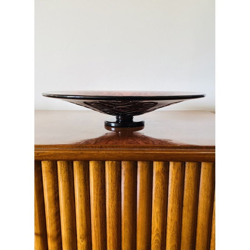 Bol vintage en verre violet par Charles Schneider, France 1930