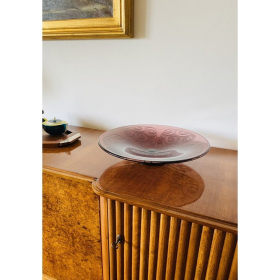 Image 1 of Bol vintage en verre violet par Charles Schneider, France 1930