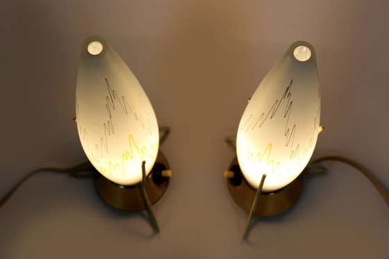 Image 1 of Lampes de table à fusée de l'ère spatiale d'Esc Zukov, 1960S, ensemble de 2