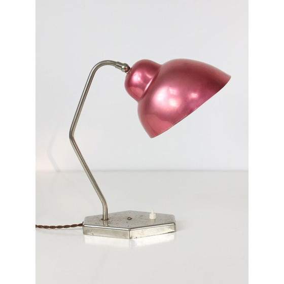 Image 1 of Lampe de table rouge du Mid Century, 1960s