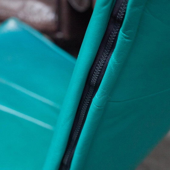 Image 1 of Fauteuil Vintage Flyer en métal et cuir par Charles Boonzaaijer et Pierre Mazairac pour Young International, 1980