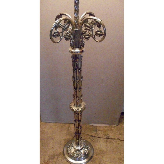 Image 1 of Lampadaire vintage en bronze 1950