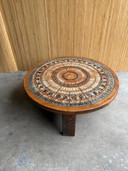 Table basse ronde vintage Ebbe Sørensen 1970S