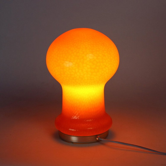 Image 1 of Lampe de table du milieu du siècle en verre opalin orange par Stefan Tabery pour Opp Jihlava, 1960s