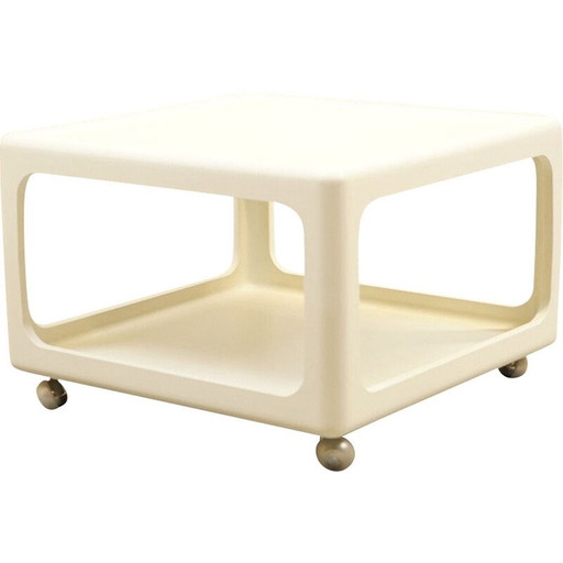 Table basse vintage en plastique Horn, Allemagne 1960