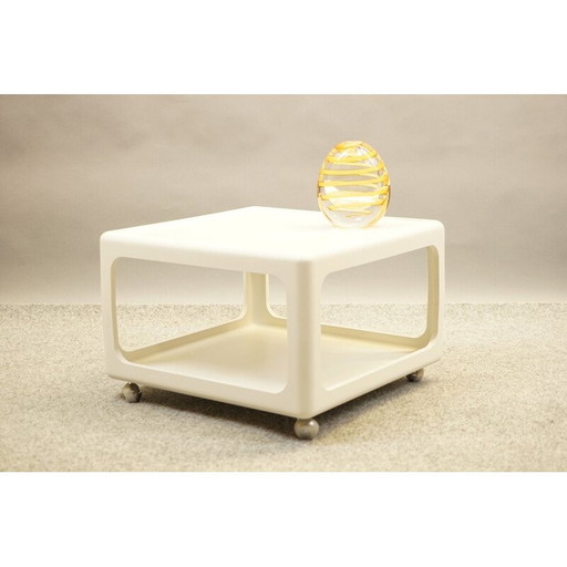 Table basse vintage en plastique Horn, Allemagne 1960