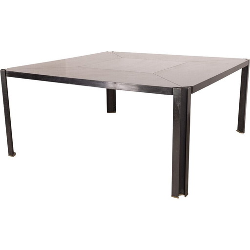 Table de salle à manger vintage Modèle T210 en acier et polyester par Osvaldo Borsani pour Progetti Tecno, Italie 1970