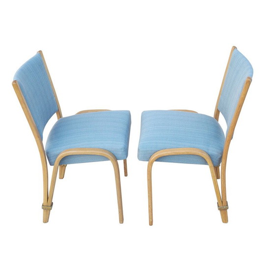 Image 1 of Ensemble de 6 chaises vintage par Steiner Bowwood, 1948