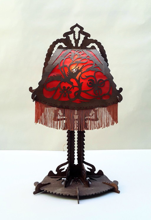 Lampe de table de l'école d'Amsterdam Vers 1925