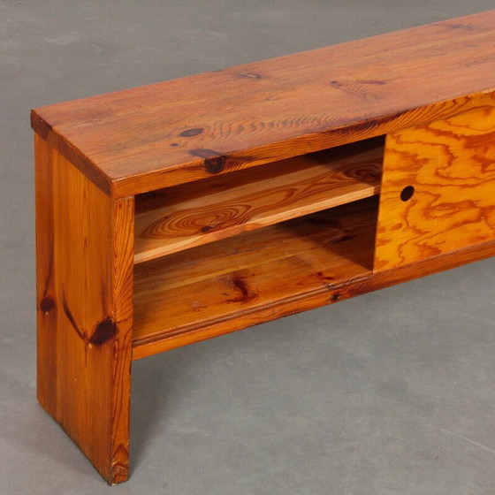 Image 1 of Buffet vintage en pin avec 2 portes coulissantes, 1960