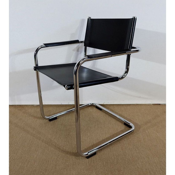 Image 1 of Paire de fauteuils en cuir vintage de Marcel Breuer, 1970