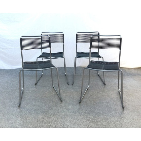 Image 1 of Ensemble de 4 chaises 'spaghetti' Melker vintage par Lisa Norinder pour Ikea, 1990